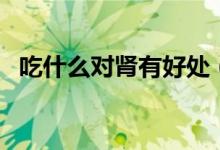 吃什么对肾有好处（什么食物对肾有好处）
