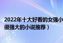 2022年十大好看的女强小说（值得看的女强文盘点女主很冷很强大的小说推荐）