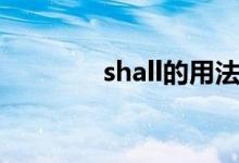 shall的用法（如何用shall）