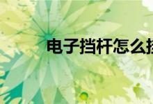 电子挡杆怎么挂档（新手学挂挡）