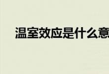 温室效应是什么意思（温室效应的解释）