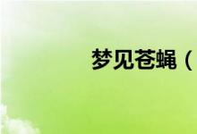 梦见苍蝇（代表着什么呢）