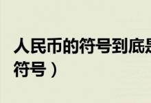 人民币的符号到底是一横还是两横（人民币的符号）