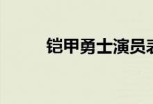 铠甲勇士演员表（铠甲勇士简介）