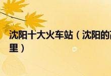 沈阳十大火车站（沈阳的高铁站是哪个站沈阳的动车站在哪里）