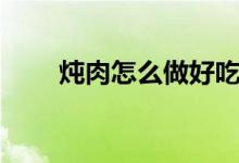 炖肉怎么做好吃视频（炖肉怎么做）