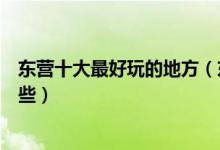东营十大最好玩的地方（东营哪里好玩东营好玩的景点有哪些）