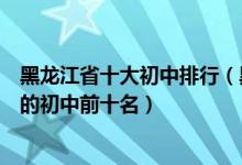 黑龙江省十大初中排行（黑龙江省重点初中排名黑龙江最好的初中前十名）
