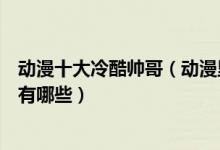 动漫十大冷酷帅哥（动漫里的高冷男神盘点二次元冷漠帅哥有哪些）
