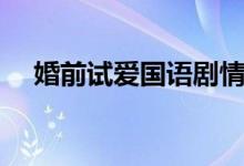 婚前试爱国语剧情（影片讲述的是什么）