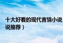 十大好看的现代言情小说（现代言情小说排行榜现代言情小说推荐）