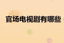 官场电视剧有哪些（讲官场的电视剧推荐）