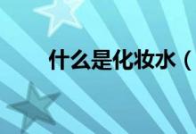 什么是化妆水（关于化妆水的简介）