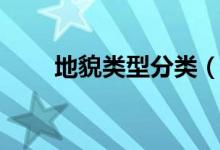 地貌类型分类（地形地貌类型分类）