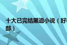 十大已完结黑道小说（好看的黑道完本小说排行榜你看过几部）
