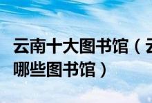 云南十大图书馆（云南十大著名图书馆云南有哪些图书馆）