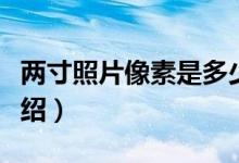 两寸照片像素是多少（常用照片尺寸素情况介绍）