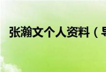 张瀚文个人资料（导演张瀚文有哪些作品）