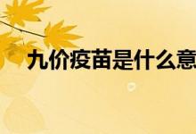 九价疫苗是什么意思（什么是九价疫苗）