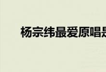 杨宗纬最爱原唱是谁（最爱完整歌词）