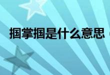 掴掌掴是什么意思（怎么理解掌掴的意思）