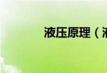 液压原理（液压原理是什么）