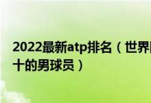 2022最新atp排名（世界网球排名最高的运动员ATP排名前十的男球员）