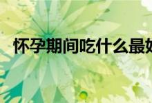 怀孕期间吃什么最好（怀孕期间吃啥最好）