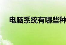 电脑系统有哪些种类（电脑系统的介绍）