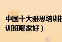 中国十大雅思培训机构（雅思培训排名雅思培训班哪家好）