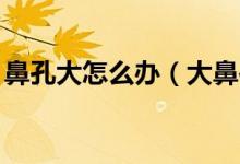 鼻孔大怎么办（大鼻孔有什么方法可以变小,）
