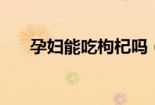 孕妇能吃枸杞吗（孕妇能不能吃枸杞）