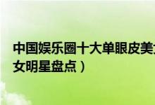 中国娱乐圈十大单眼皮美女（最美单眼皮女生是谁小眼睛美女明星盘点）