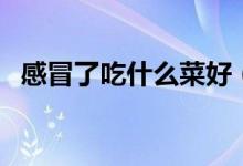 感冒了吃什么菜好（吃什么有利于感冒好）