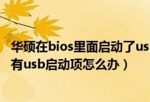 华硕在bios里面启动了usb,还是不能用（华硕笔记本bios没有usb启动项怎么办）