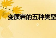 变质岩的五种类型（变质岩有哪些类型）