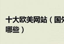 十大欧美网站（国外网站排名知名外国网站有哪些）