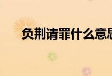 负荆请罪什么意思（负荆请罪的意思）