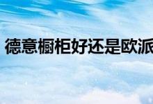 德意橱柜好还是欧派橱柜好（橱柜选购技巧）