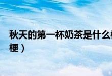 秋天的第一杯奶茶是什么梗出处（秋天的第一杯奶茶是什么梗）