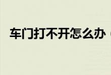 车门打不开怎么办（车门打不开处理方法）