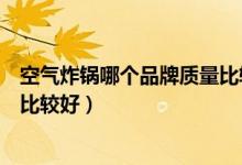 空气炸锅哪个品牌质量比较好英国（空气炸锅哪个品牌质量比较好）