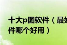 十大p图软件（最好用的抠图软件推荐p图软件哪个好用）