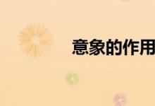 意象的作用（有什么功能）