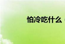 怕冷吃什么（相对比较好呢）