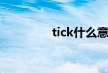 tick什么意思（tick例句）
