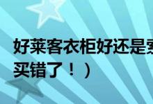 好莱客衣柜好还是索菲亚衣柜好（对比后后悔买错了！）