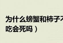 为什么螃蟹和柿子不能同时吃（螃蟹柿子一起吃会死吗）