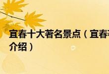 宜春十大著名景点（宜春著名旅游景点排名宜春有名的景点介绍）