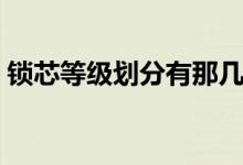 锁芯等级划分有那几种（锁芯级别怎么区分）